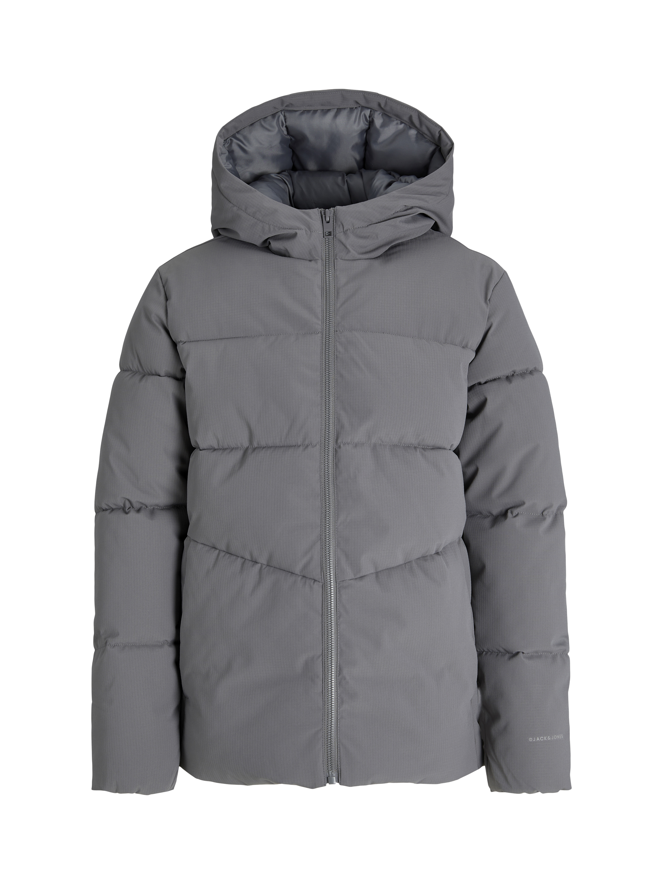 Product image 7 of 7, which shows Jack & Jones Kids' Global Hooded Puffer Jacket, Castlerock, 10 years