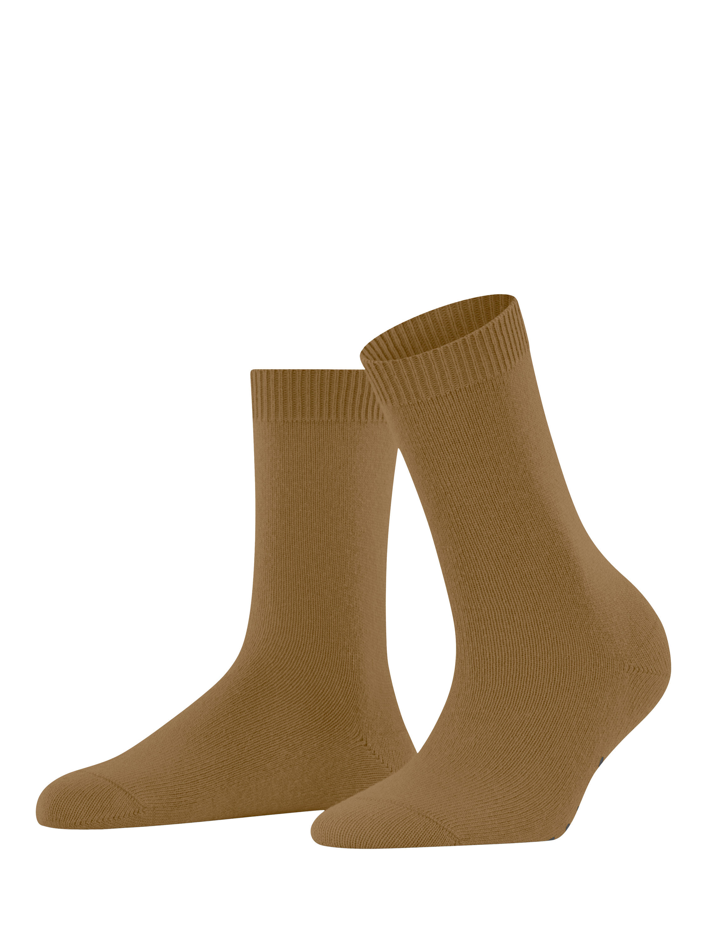 Product image 2 of 3, which shows FALKE Cosy Wool & Cashmere Blend Socks, Brass, M-L