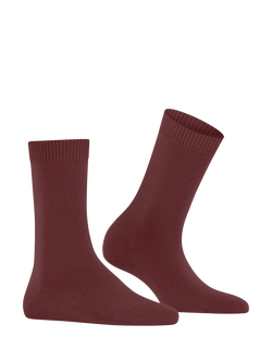 FALKE Cosy Wool & Cashmere Blend Socks, Cayenne