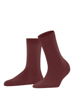 FALKE Cosy Wool & Cashmere Blend Socks - view 2, Cayenne