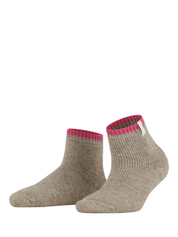 FALKE Cosy Plush Home Socks, Grey, Nutmeg