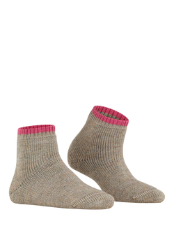 FALKE Cosy Plush Home Socks, Grey - view 2, Nutmeg