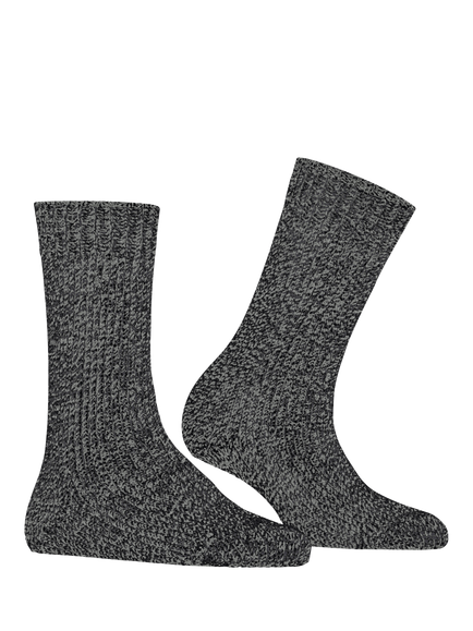 FALKE Marble Cloud Wool Blend Ankle Socks, Black/Grey - view 2, Black/Grey
