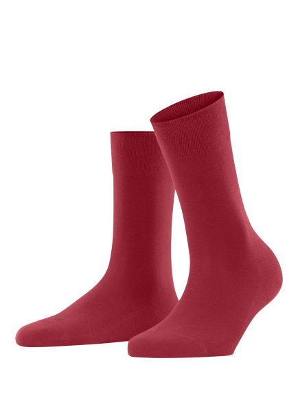 FALKE Sensitive London Cotton Rich Ankle Socks, Scarlet