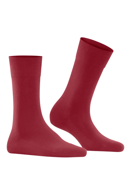 FALKE Sensitive London Cotton Rich Ankle Socks - view 2, Scarlet