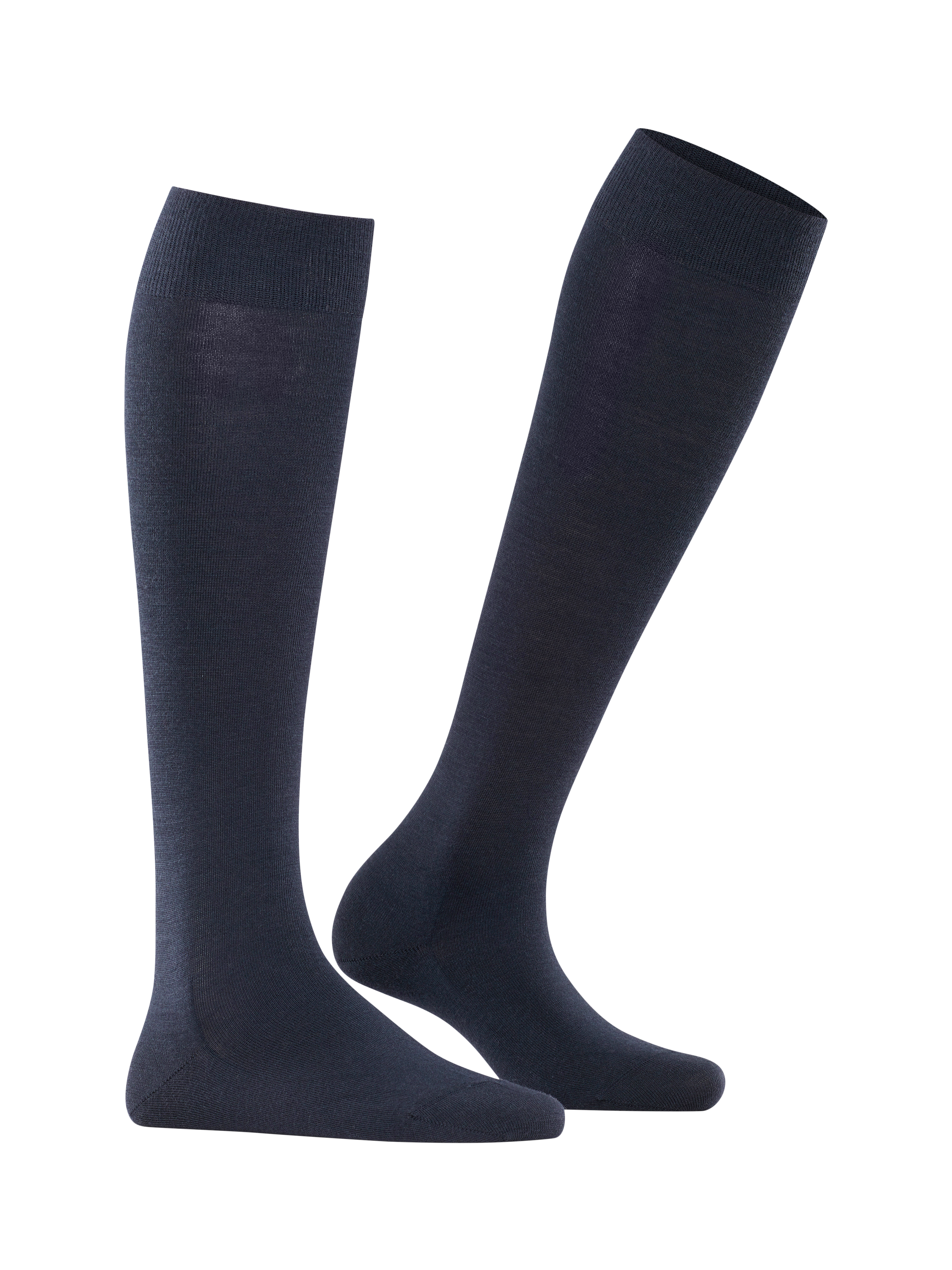 Product image 2 of 3, which shows FALKE Soft Merino Blend Knee High Socks, Navy, S