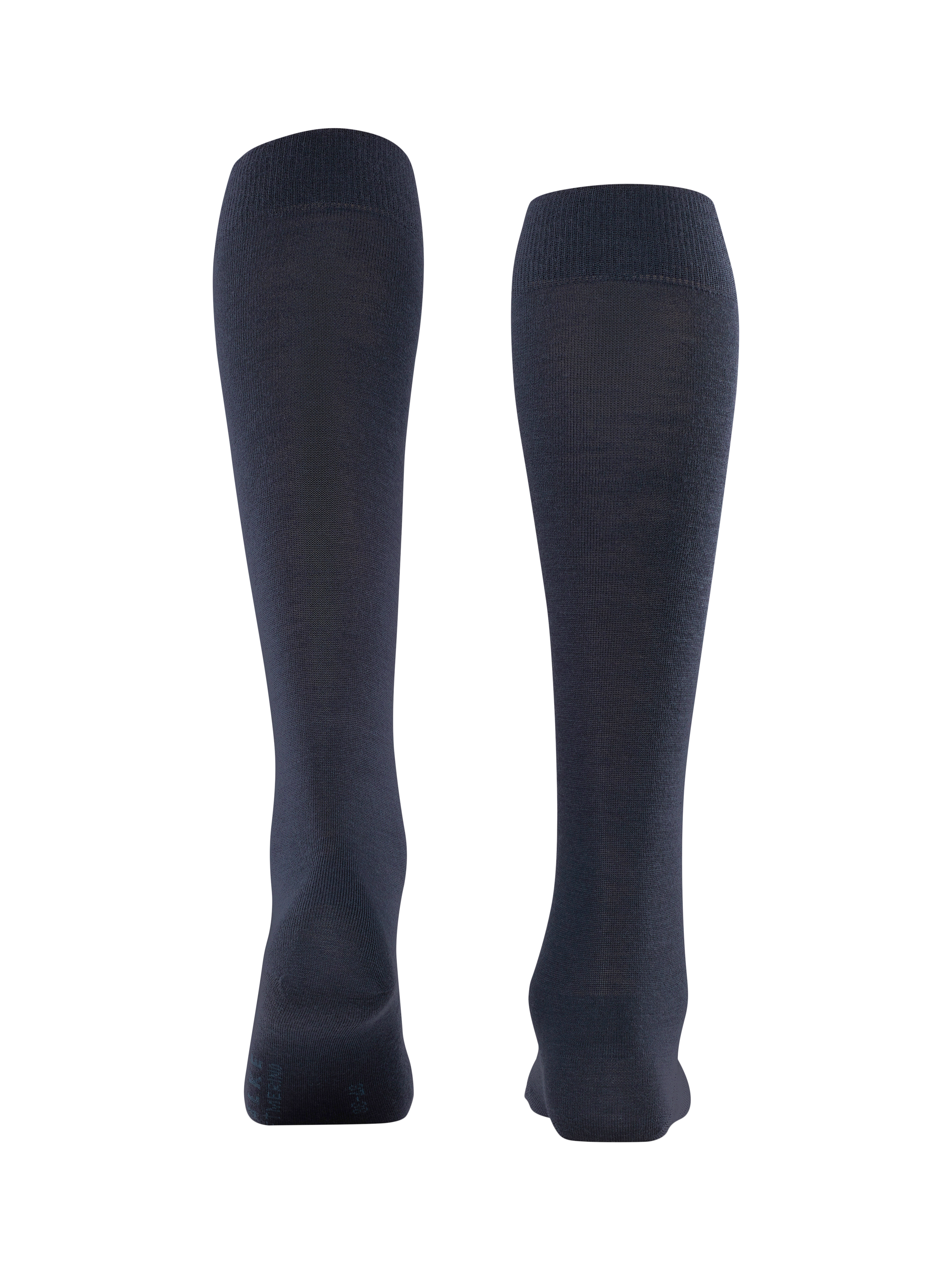 Product image 3 of 3, which shows FALKE Soft Merino Blend Knee High Socks, Navy, S