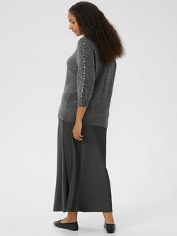 KAFFE Letty Wool Blend Jumper - view 2, Mid Grey