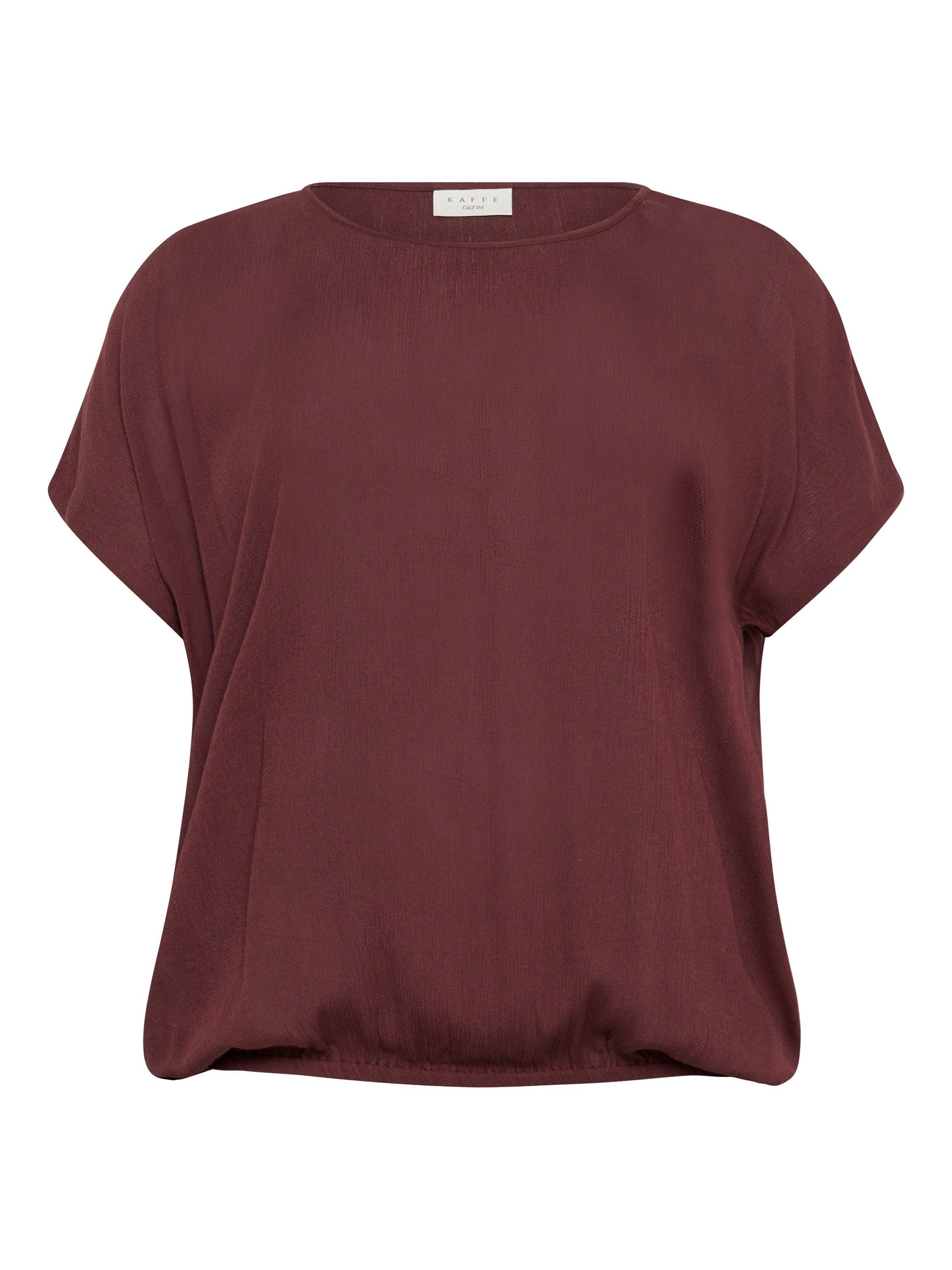 Product image 5 of 6, which shows KAFFE Ami Stanley T-Shirt, Fudge, 18