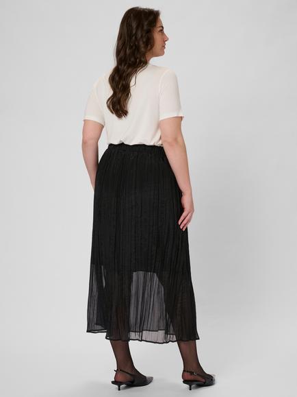 KAFFE KCperi A-Line Midi Skirt - view 2, Black