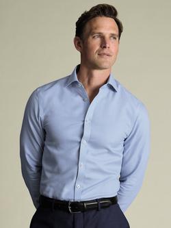 Charles Tyrwhitt Burlington Weave Cotton Shirt, Blue
