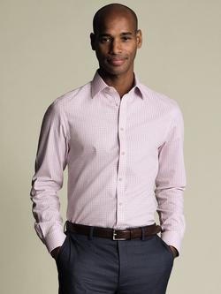 Charles Tyrwhitt Cotton Long Sleeve Collar Shirt, Pink