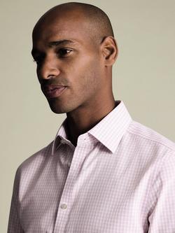 Charles Tyrwhitt Cotton Long Sleeve Collar Shirt - view 2, Pink