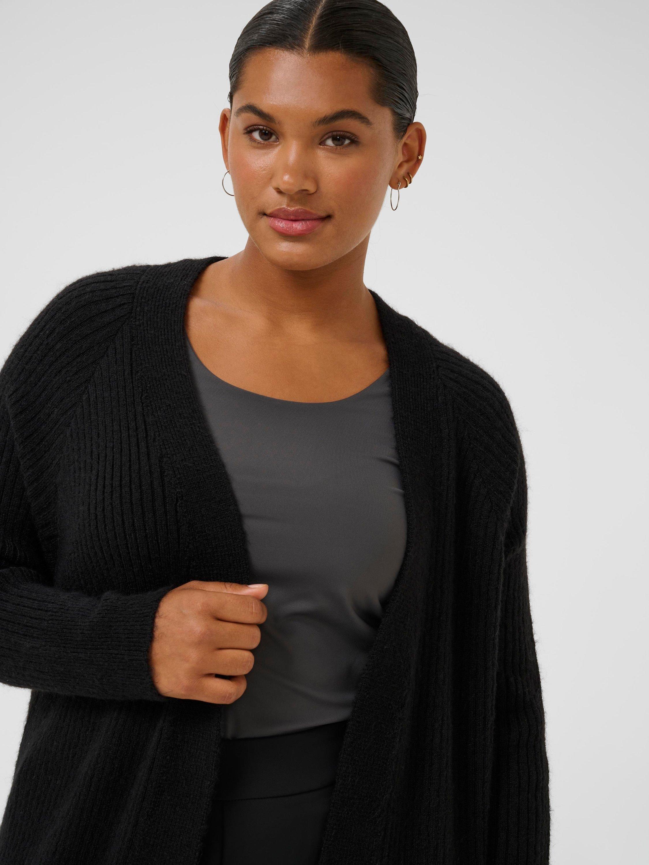 Product image 3 of 5, which shows KAFFE KCrinye Cardigan, Black, S