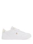 Tommy Hilfiger Leather TH Monogram Court Trainers, White