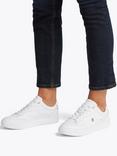Tommy Hilfiger Leather TH Monogram Court Trainers, White