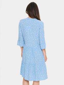 Saint Tropez Eda Floral V-Neck Dress, Allure Ice - view 2, Allure Ice