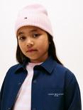 Tommy Hilfiger Kids' Essential Beanie Hat, Light Pink