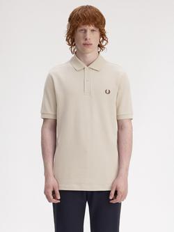 Fred Perry Polo Shirt, Wrm Oat/Bnt Toba