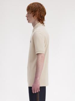 Fred Perry Polo Shirt - view 2, Wrm Oat/Bnt Toba
