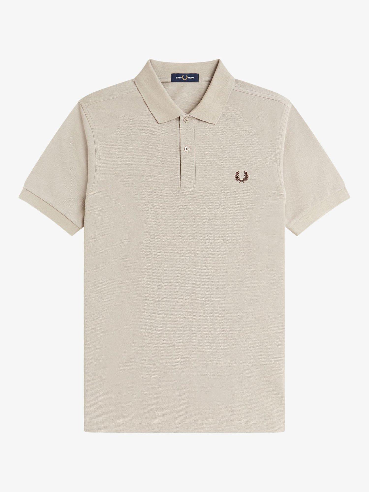 Product image 4 of 5, which shows Fred Perry Polo Shirt, Wrm Oat/Bnt Toba, S