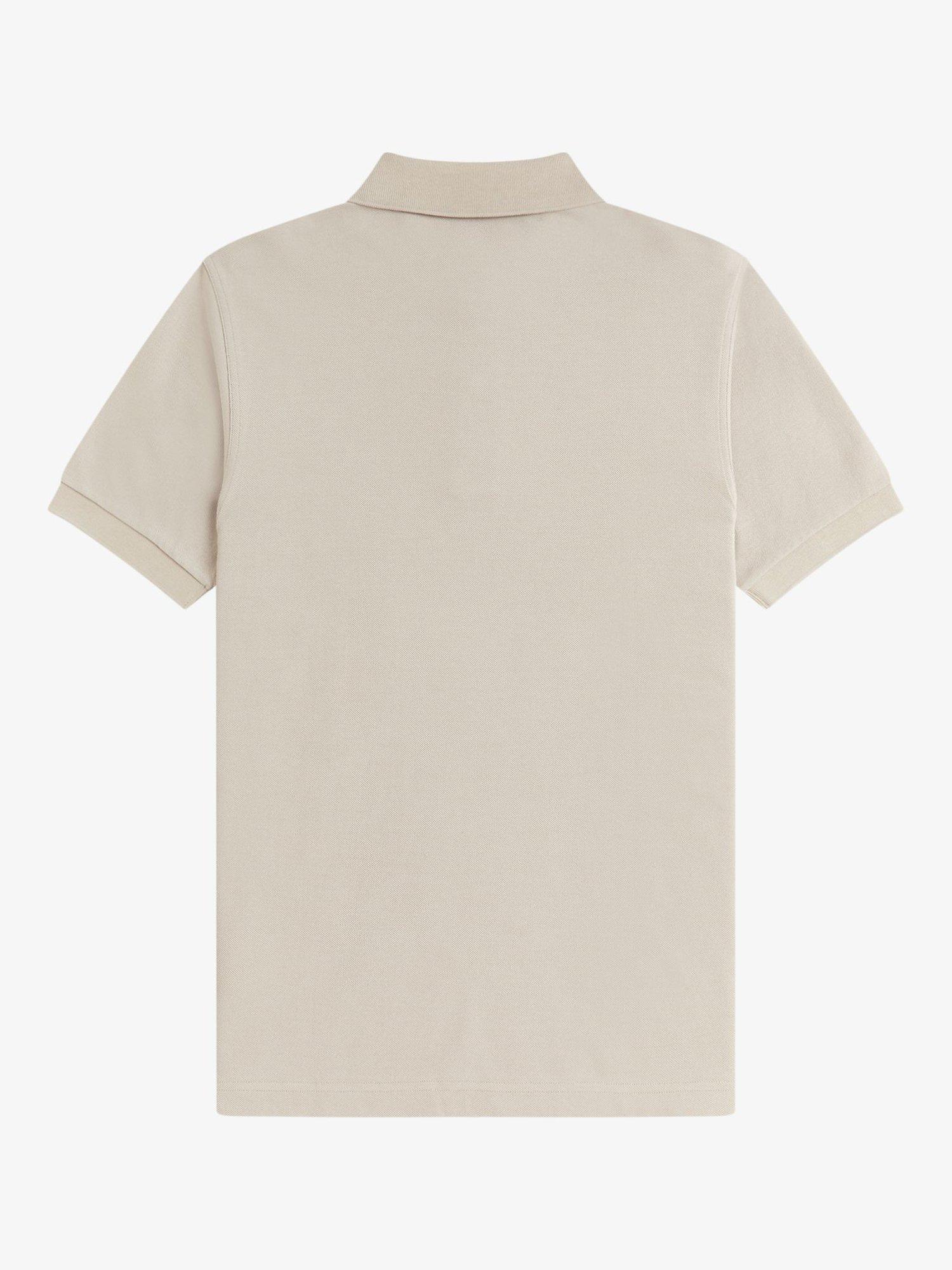 Product image 5 of 5, which shows Fred Perry Polo Shirt, Wrm Oat/Bnt Toba, S