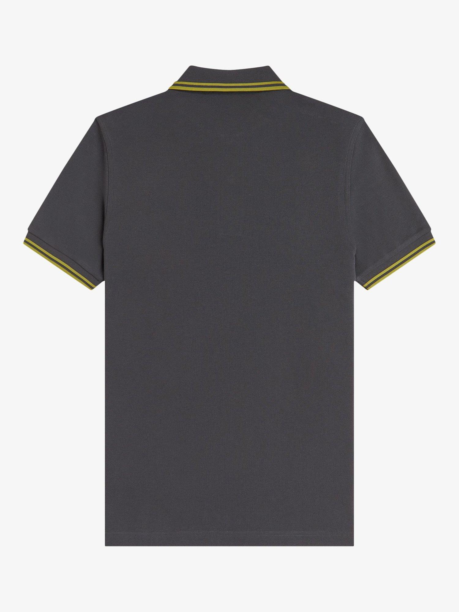 Product image 5 of 5, which shows Fred Perry Polo Shirt, Ancgr/Tnnsblyell, S