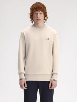 Fred Perry Cotton Crew Neck Sweatshirt, Wrmot/Crtgr/Btob