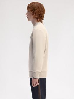 Fred Perry Cotton Crew Neck Sweatshirt - view 2, Wrmot/Crtgr/Btob