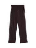 Albaray Piped Mid Cropped Wide Leg Straight Joggers