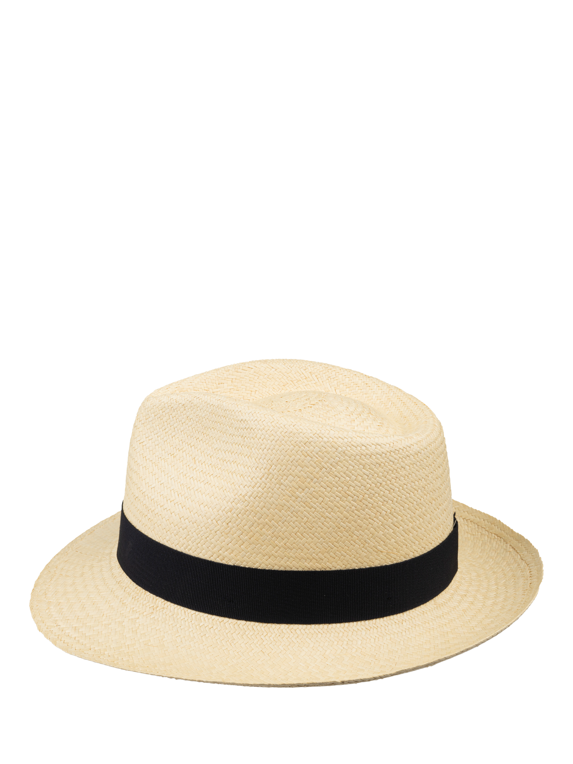 Product image 3 of 5, which shows Christys' Panama Hat, Ivory/Dark Navy, M