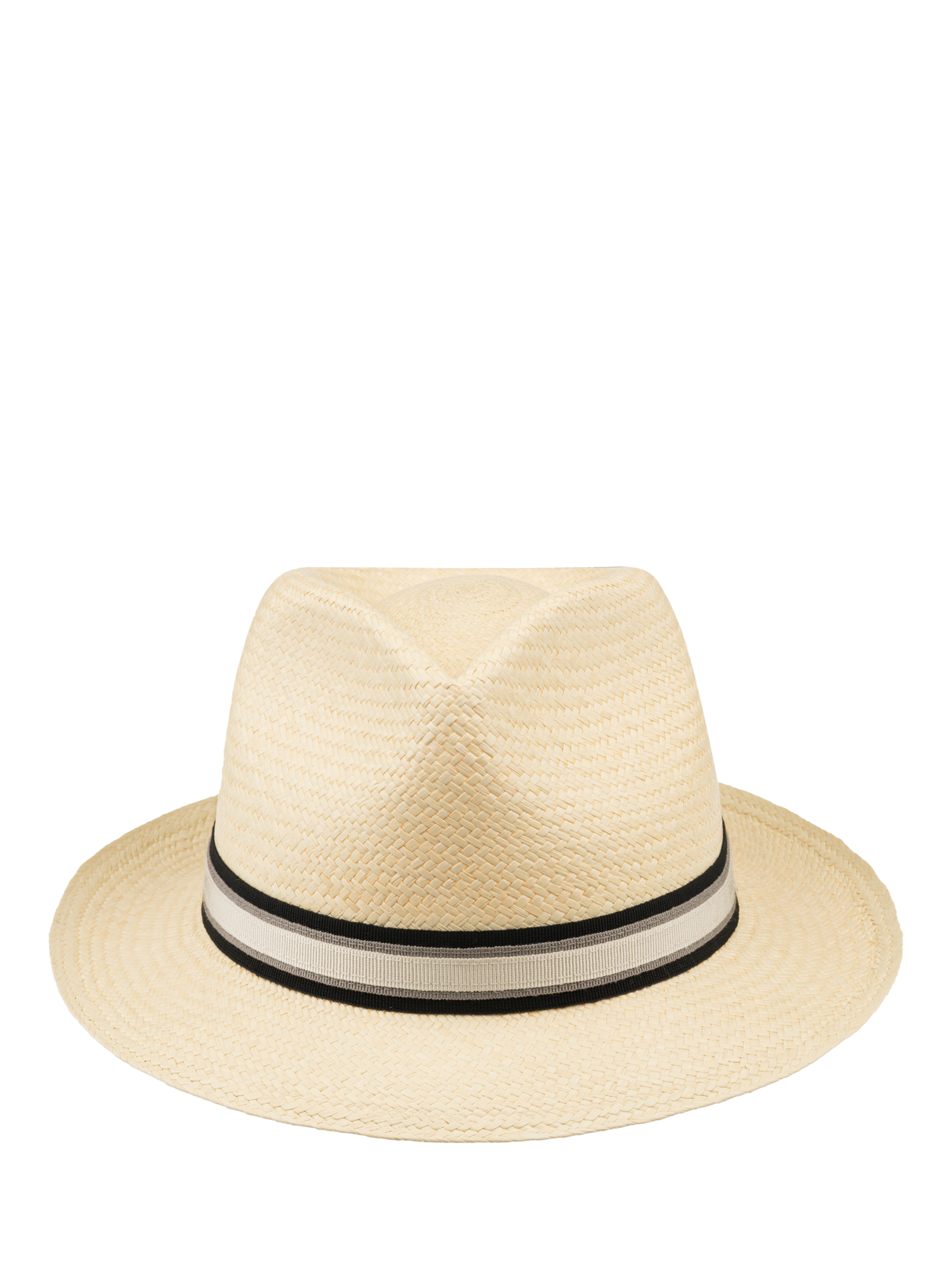 Product image 3 of 6, which shows Christys' Panama Hat, Ivory/Stripe, M