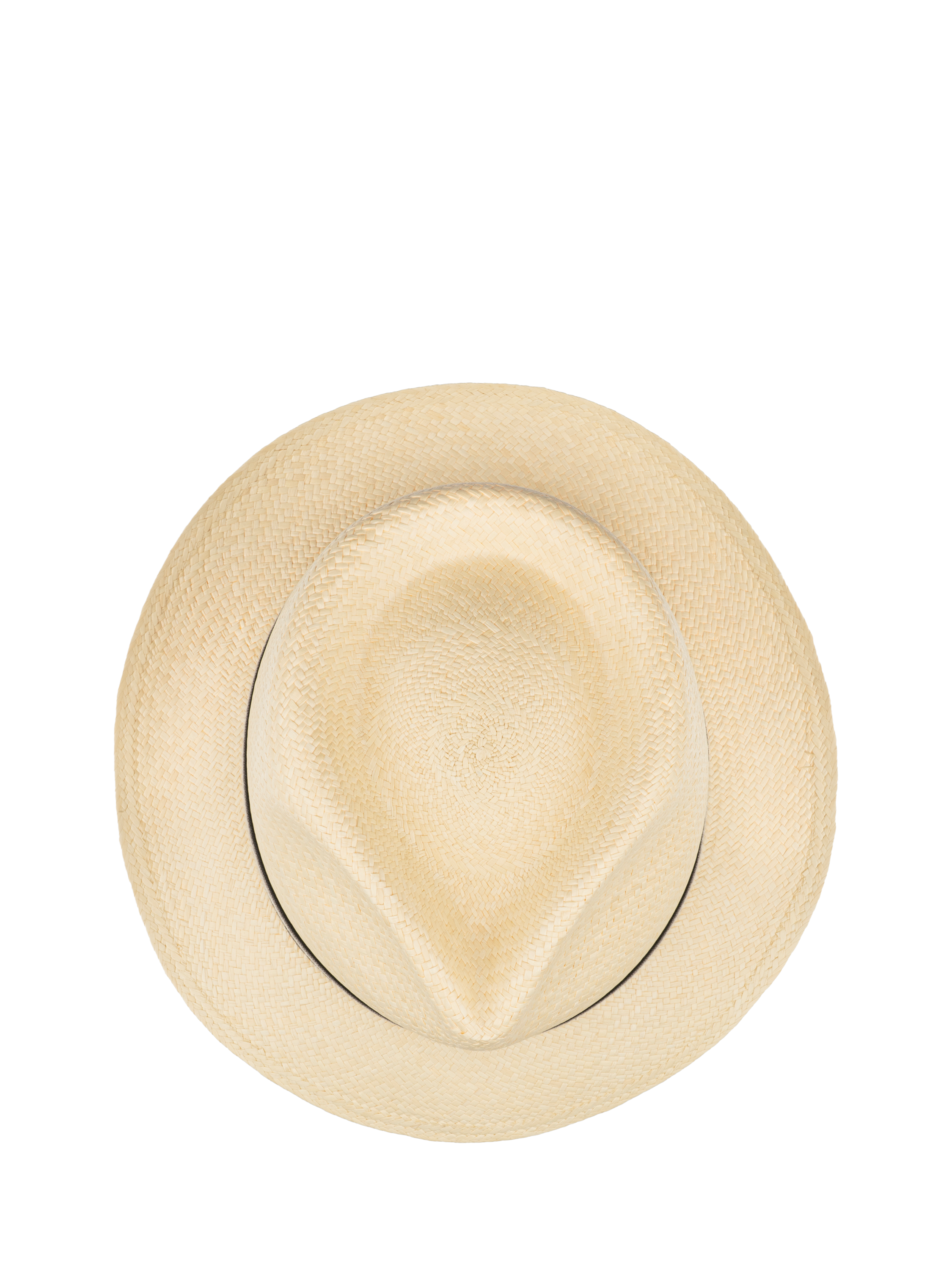 Product image 6 of 6, which shows Christys' Panama Hat, Ivory/Stripe, M