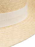 Christy Headband Trilby Panama Hat, Ivory/Cream