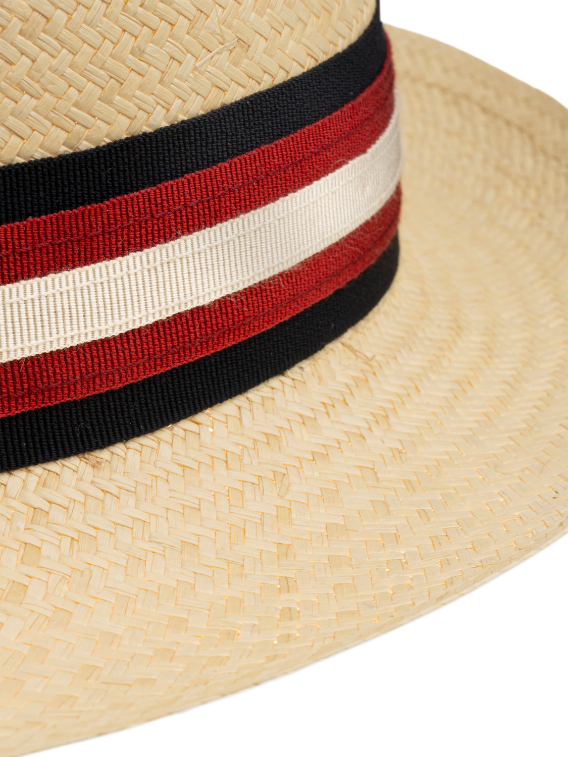 Product image 2 of 6, which shows Christys' Panama Hat, Ivory/Stripe, M
