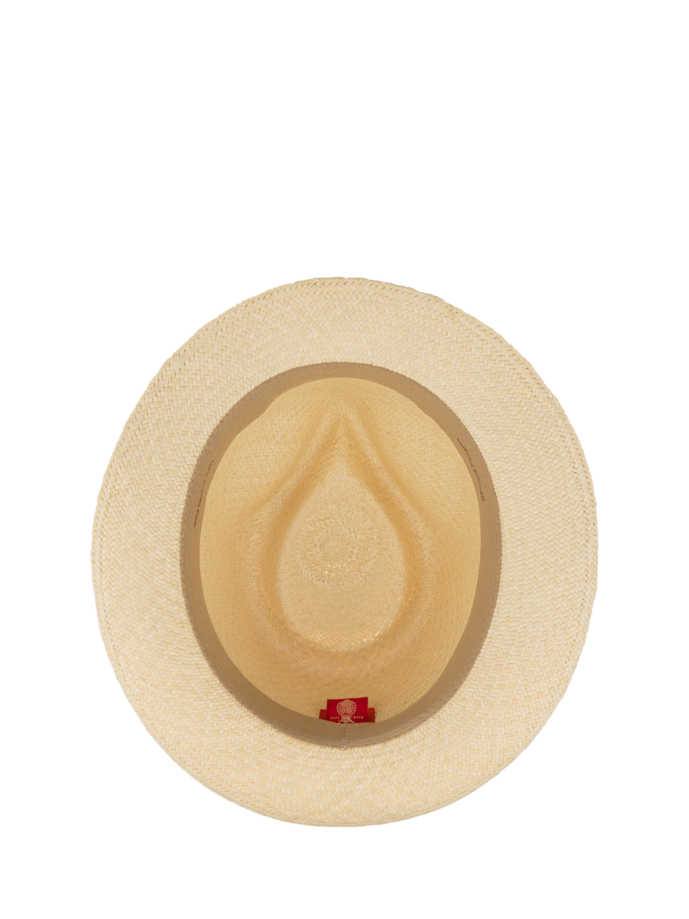 Product image 5 of 6, which shows Christys' Panama Hat, Ivory/Stripe, M