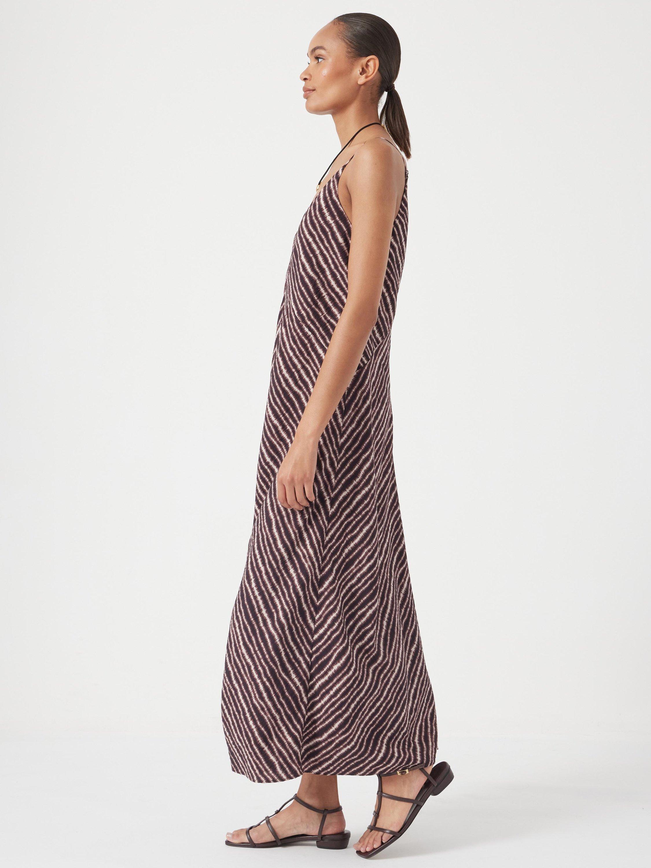 Product image 5 of 5, which shows HUSH Air Flow Printed Maxi Dress, Brown/Multi, 12