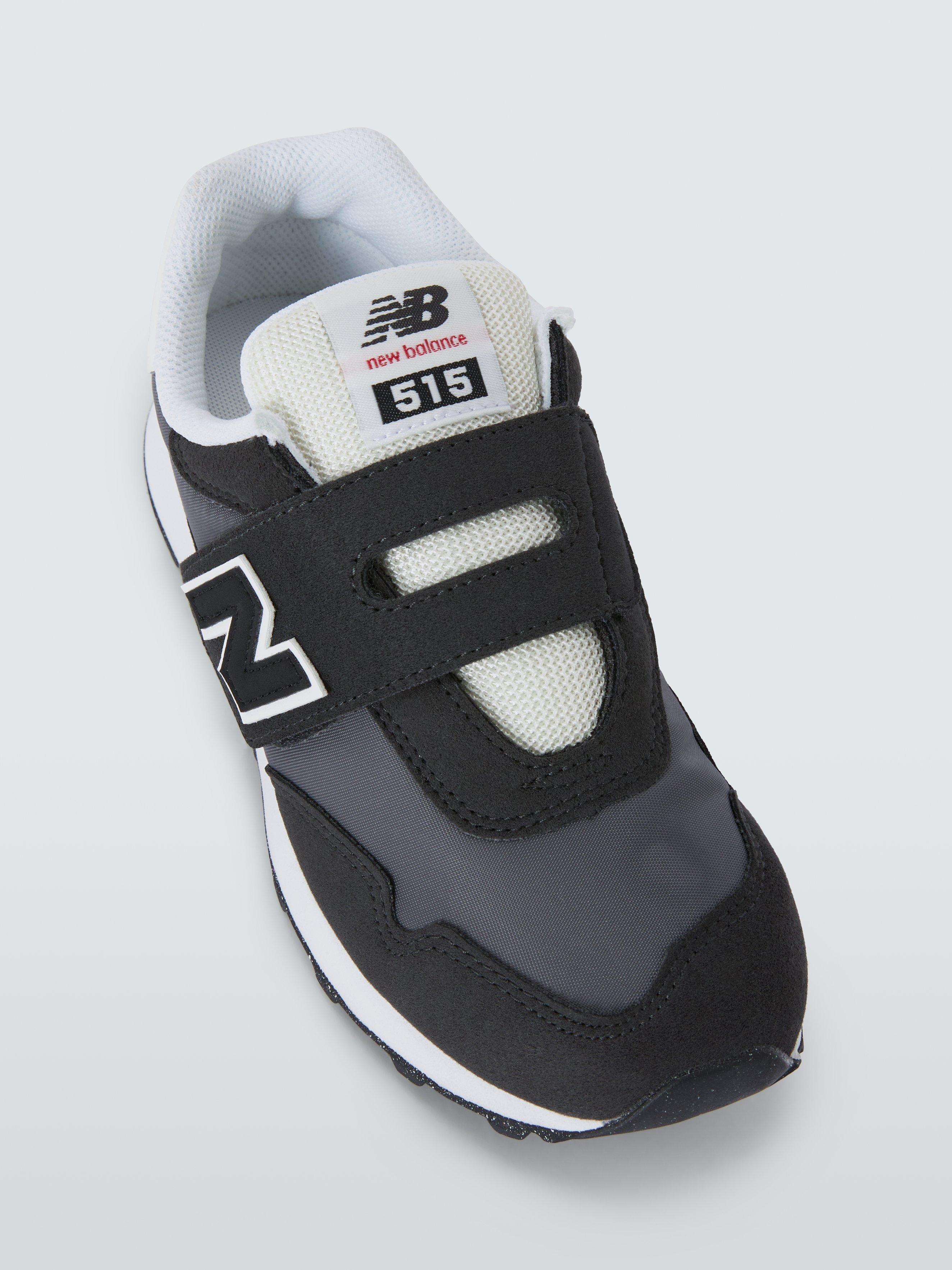 Product image 3 of 4, which shows New Balance Kids' 515 Hook and Loop Trainers, Tonal Black, 10 Jnr
