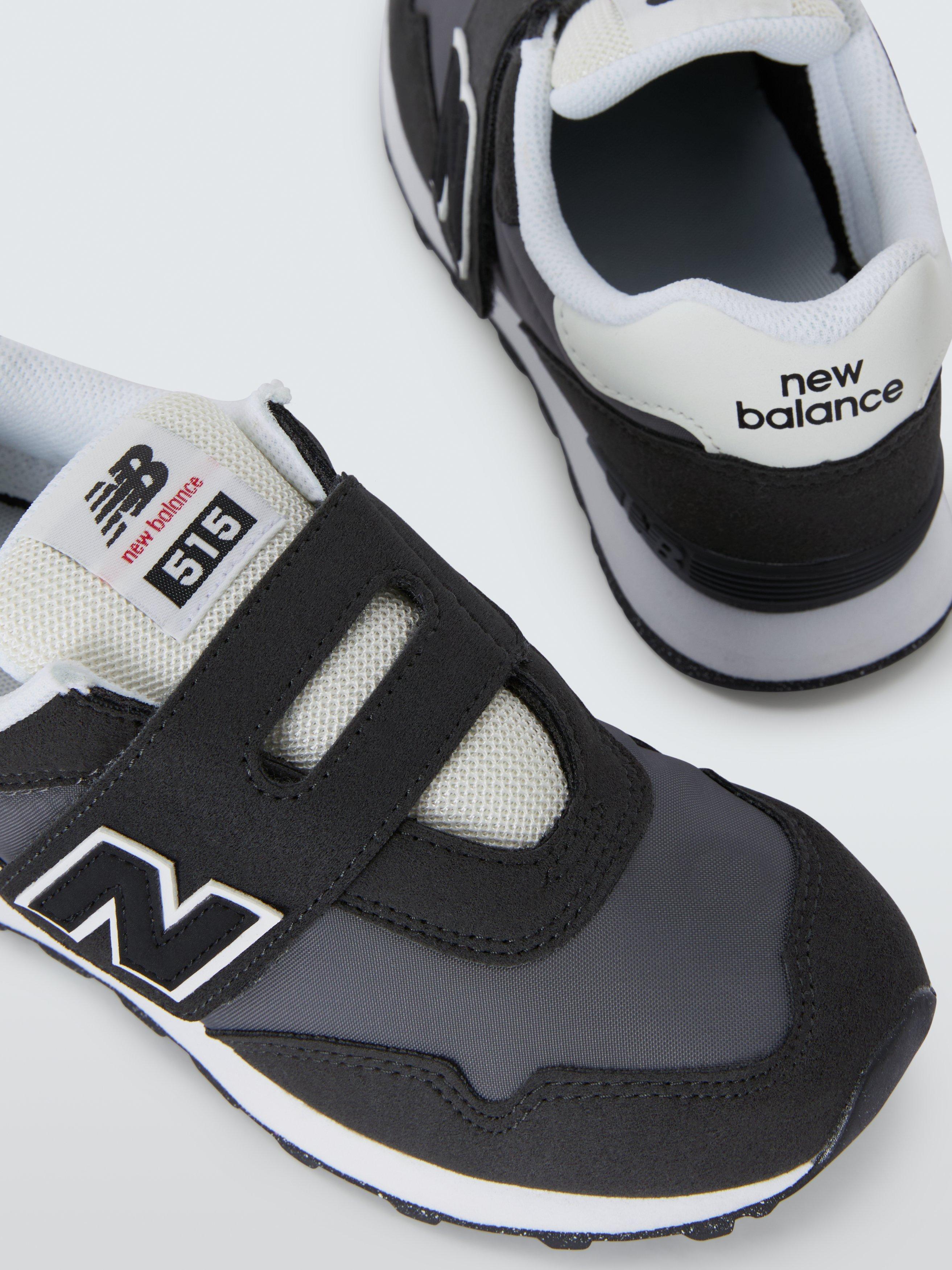 Product image 4 of 4, which shows New Balance Kids' 515 Hook and Loop Trainers, Tonal Black, 10 Jnr