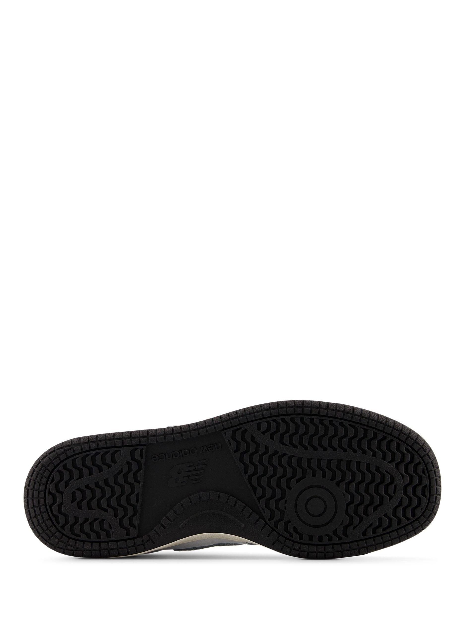 Product image 5 of 5, which shows New Balance Kids' B80 Leather Lace Up Trainers, Black/White, 3