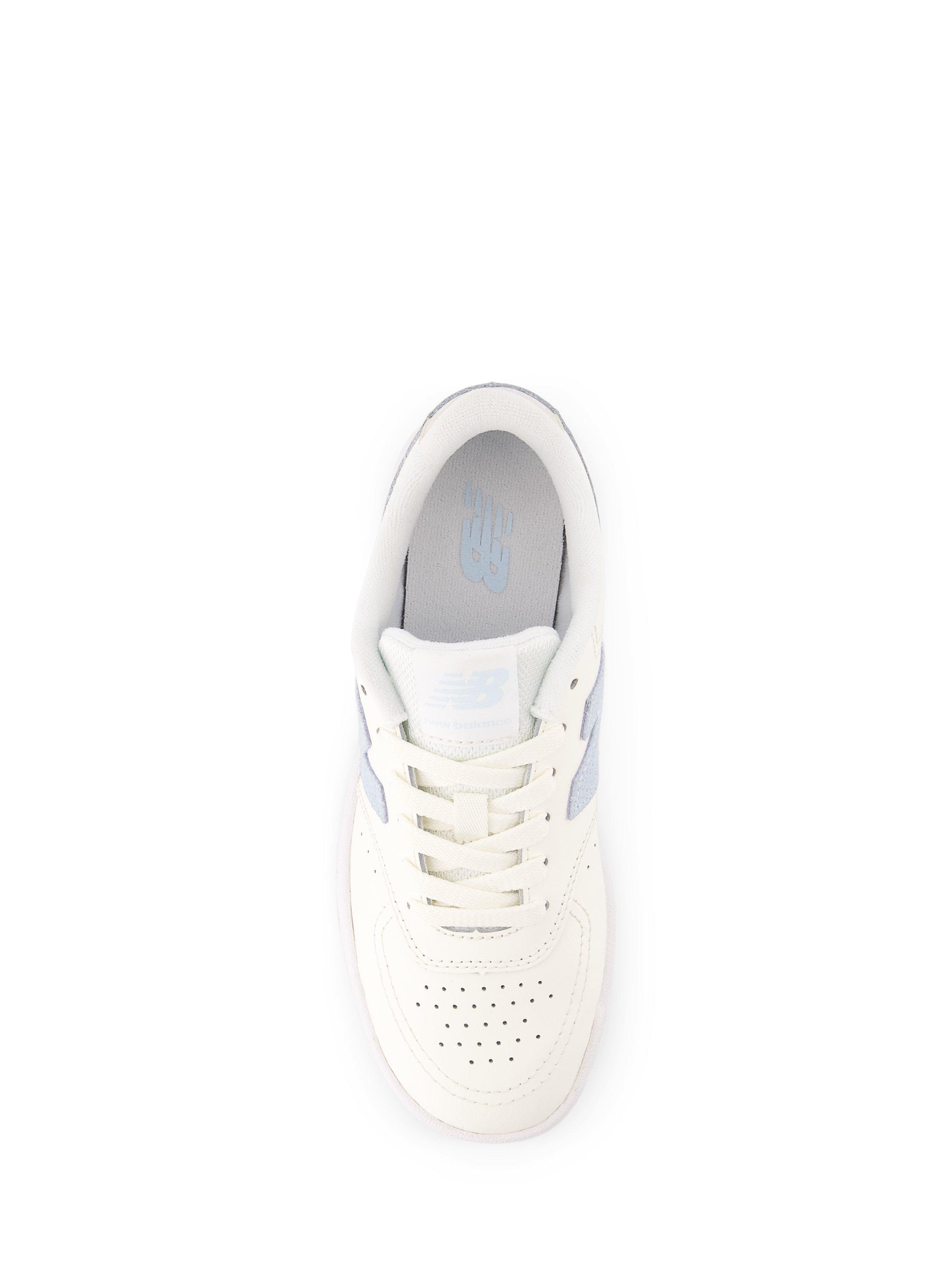Product image 5 of 6, which shows New Balance Kids' B80 Leather Lace Up Trainers, Neutral/Blue, 3