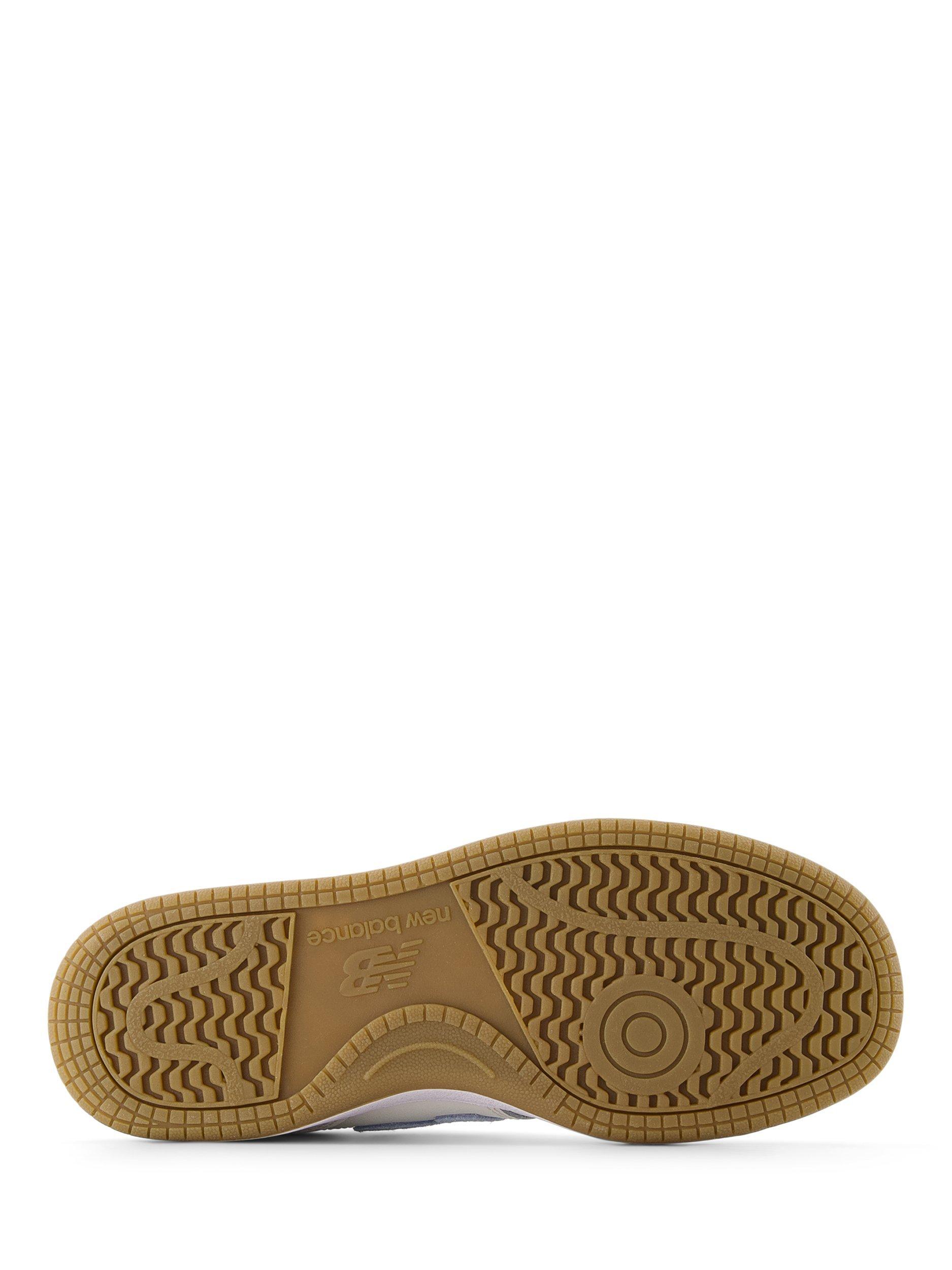 Product image 6 of 6, which shows New Balance Kids' B80 Leather Lace Up Trainers, Neutral/Blue, 3