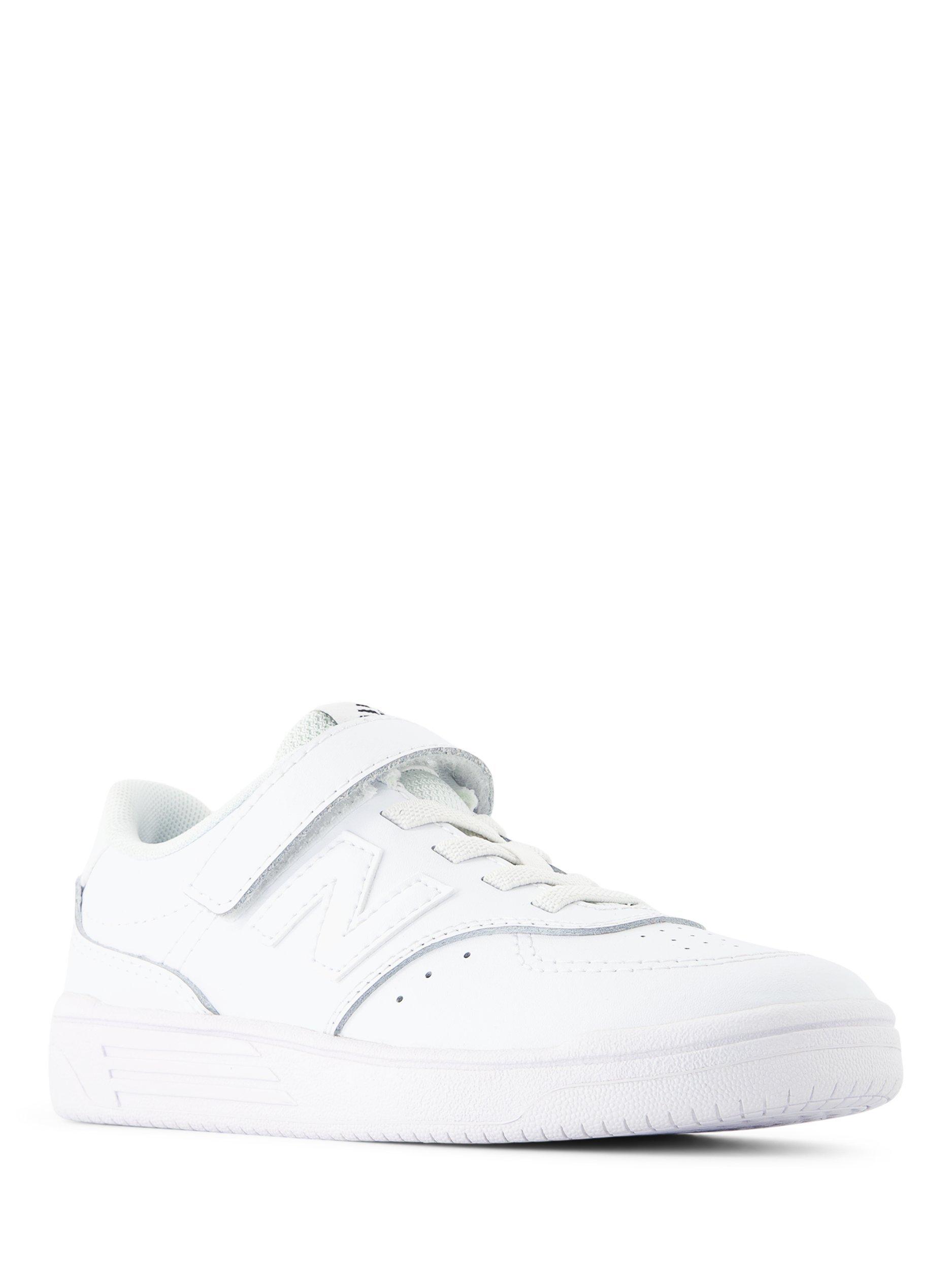 Product image 2 of 6, which shows New Balance Kids' B80 Leather Low Profile Trainers, White, 10 Jnr