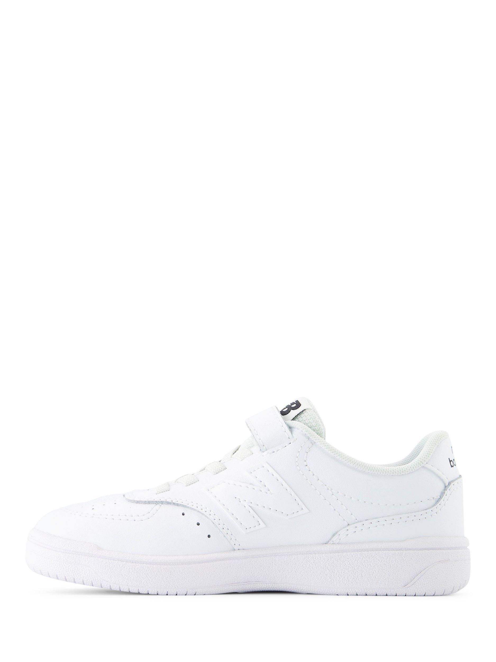Product image 3 of 6, which shows New Balance Kids' B80 Leather Low Profile Trainers, White, 10 Jnr