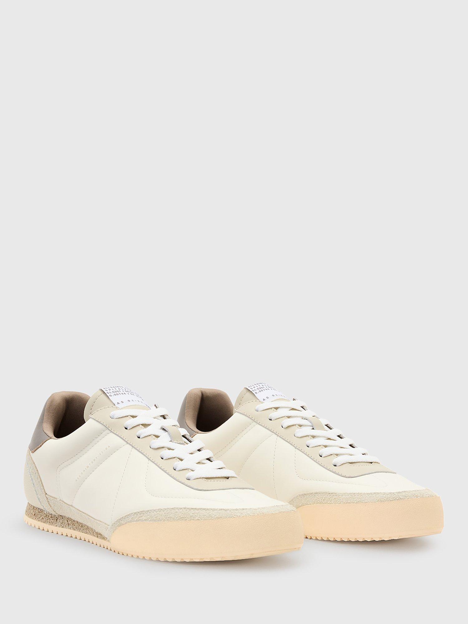 Product image 3 of 5, which shows AllSaints Harri Low Top Trainers, White Natural, 7
