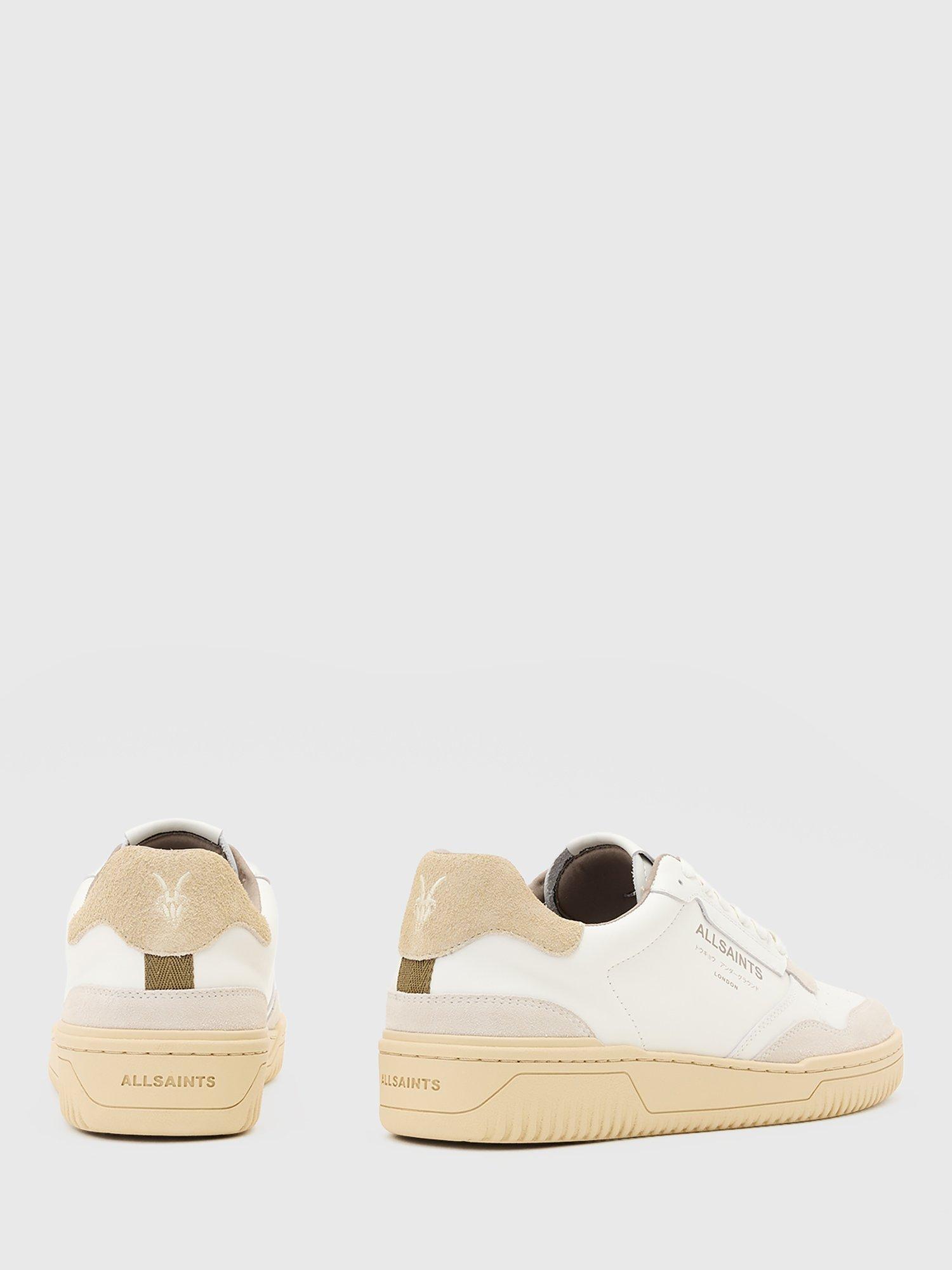 Product image 5 of 5, which shows AllSaints Regan Suede Leather Low Top Trainers, Chalk White/Multi, EU41