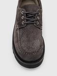 AllSaints Skiff Suede Boat Shoes, Warm Grey