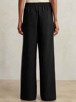 Reiss Petite Robyn Side Stripe Trousers - view 2, Black