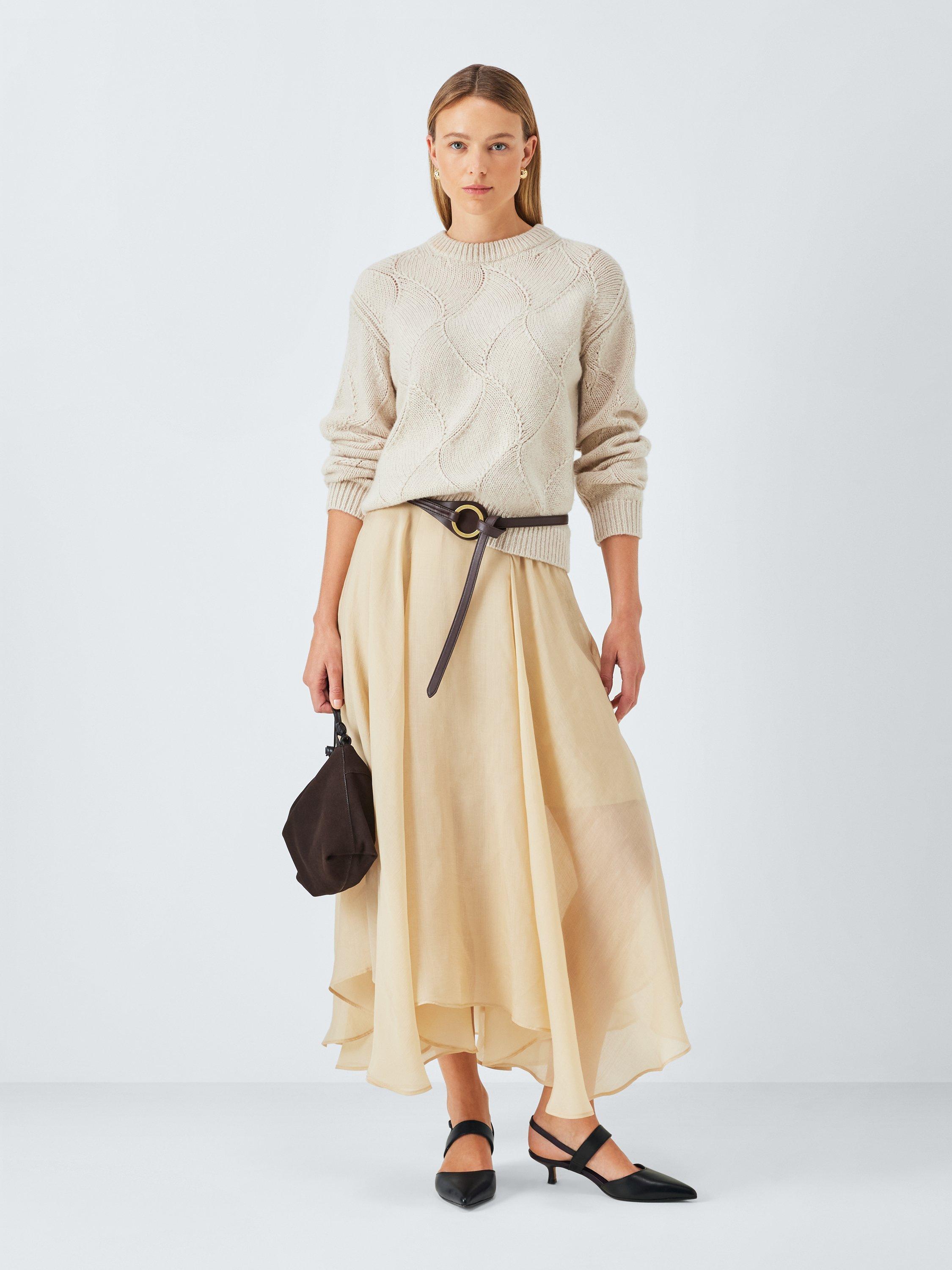 Product image 6 of 6, which shows John Lewis Chapel Leather Slingback Open Court Shoes, Black, 3