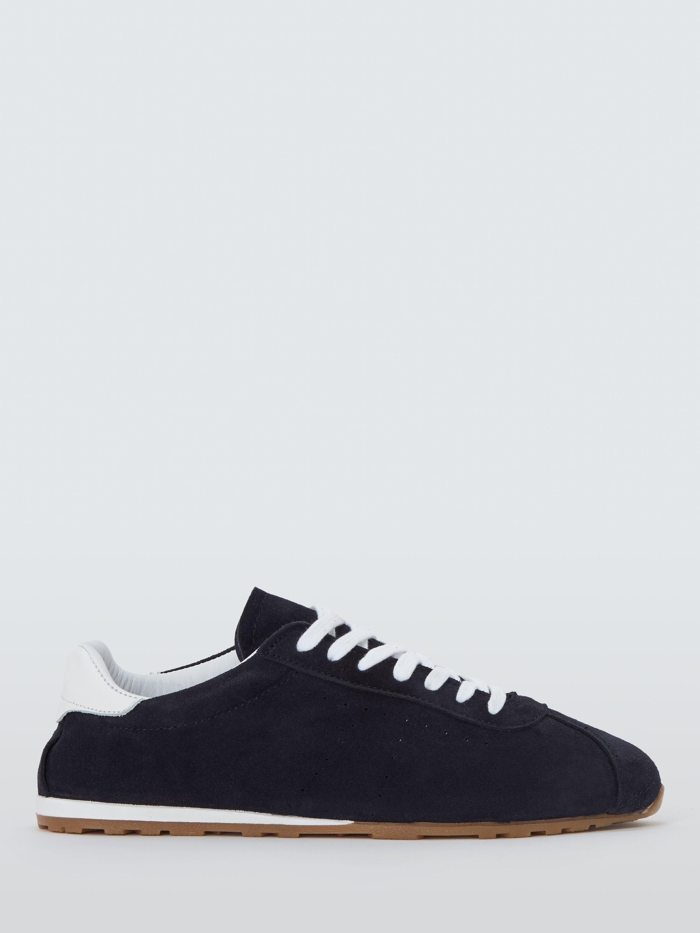 Product image 1 of 6, which shows John Lewis Eagle Suede Sneakerina Trainers, Navy, 3